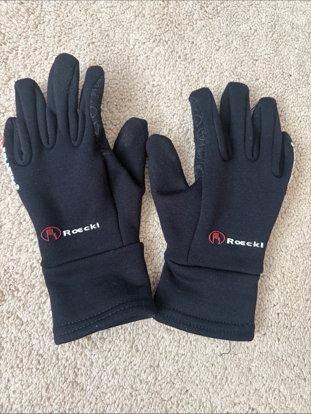 Kids Black Roeckl Winter Riding Gloves